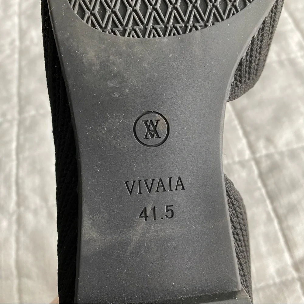 Vivaia Women's Black Melia Half d’Orsay Flats Size 41.5 - Picture 10 of 12